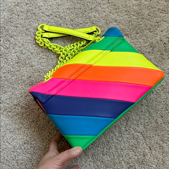 Kurt Geiger London neon leather shoulder bag - Picture 5 of 14